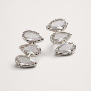 EUC Banana Republic Crystal Drop Stud Earrings